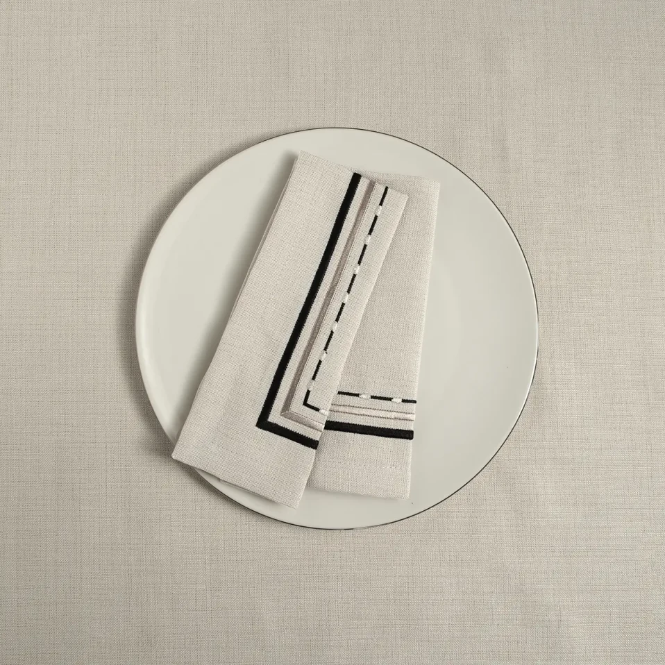 Sahara 2'li Peçete Bej Mavi - 3