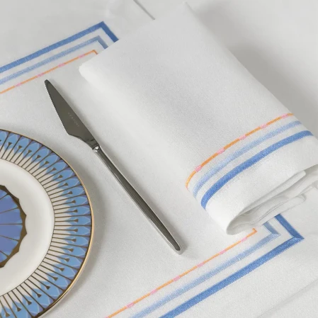 Sahara Peçete Beyaz Mavi 40x40 cm - 2