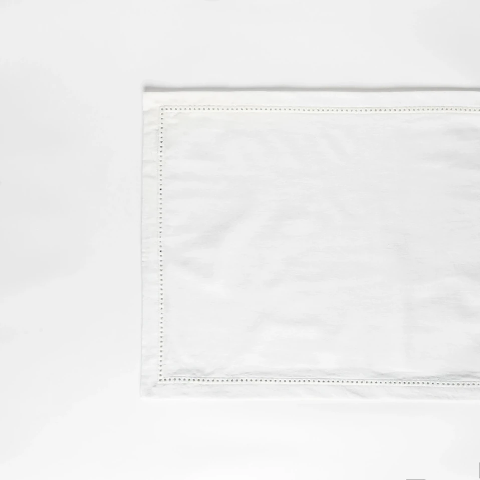 Natura Pamuk Keten Ajur Detaylı Runner Beyaz - 2