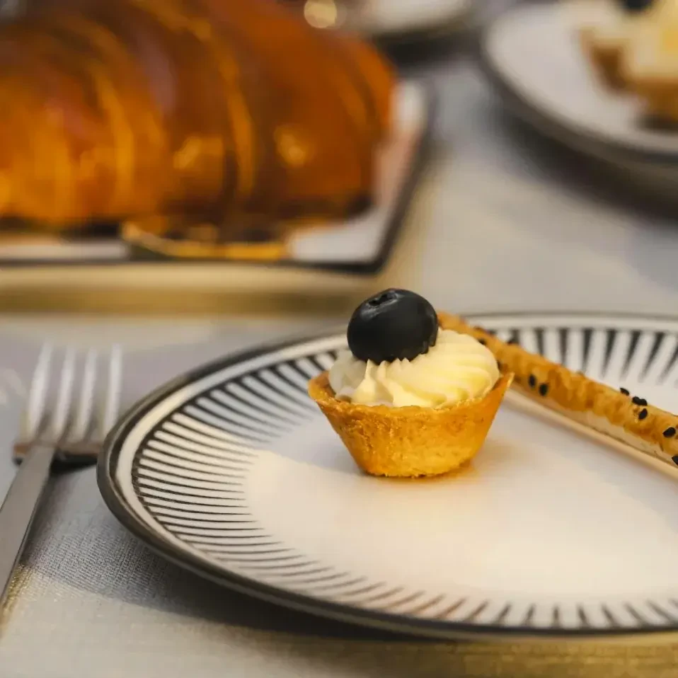 Aspen Siyah Çizgili Pasta Tabağı 21 cm - 2