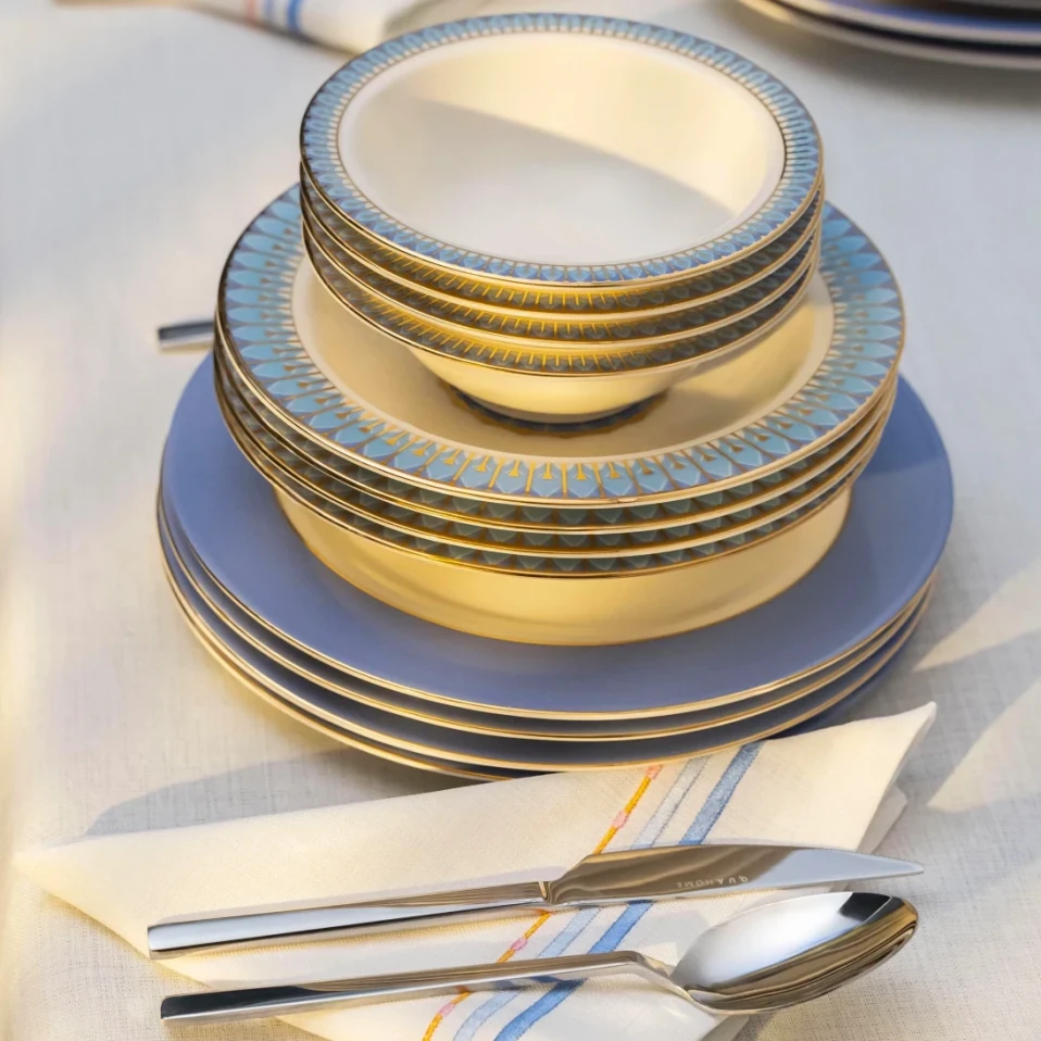 Giselle Mavi Gold Servis Tabağı 27 cm - 3