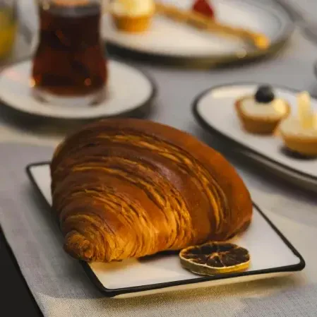 Aspen Siyah Çizgili Sunum Tabağı 13x18 cm - 2