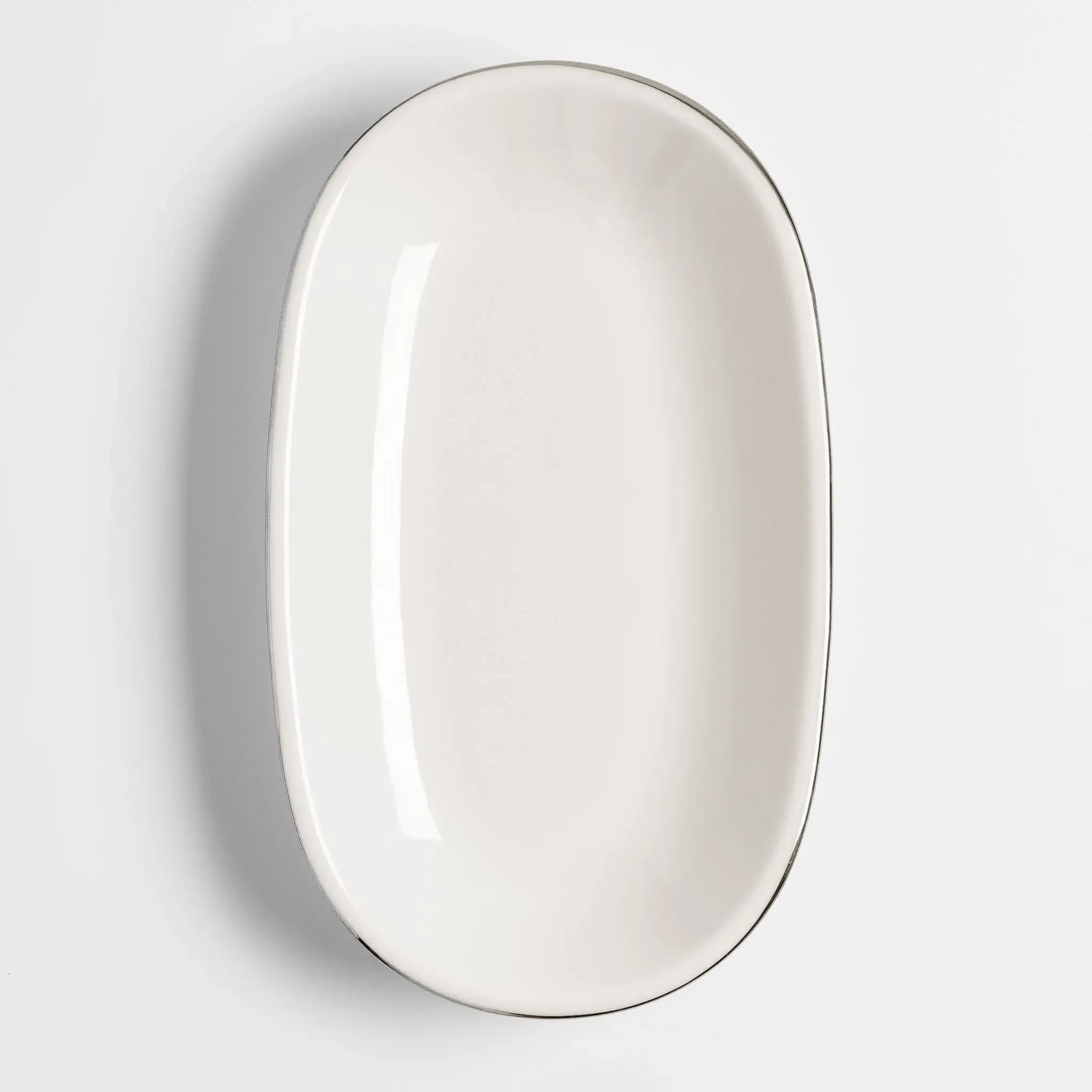 Elias Platin Kayık Tabak 24x14 cm - Qua Home