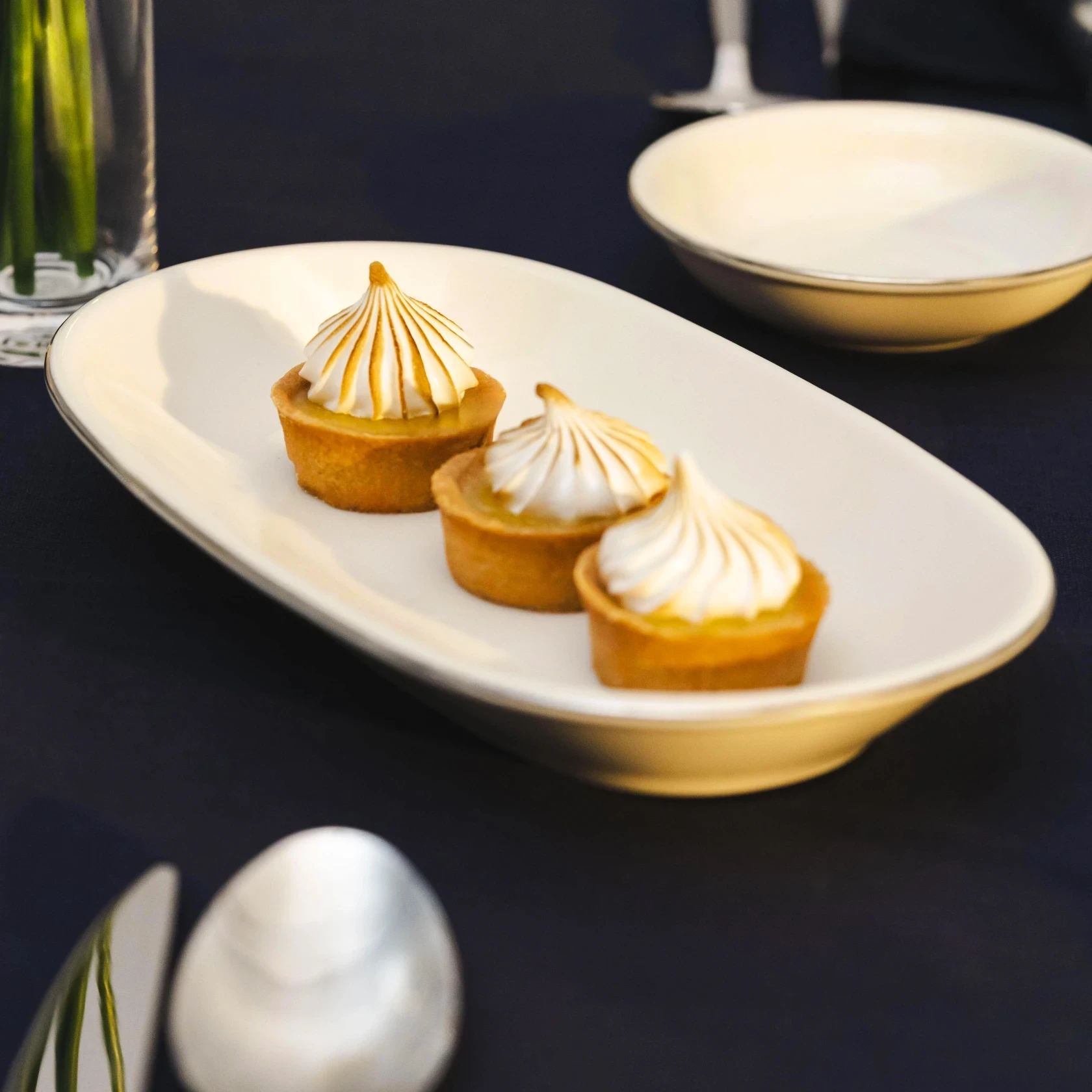 Elias Platin Kayık Tabak 24x14 cm - 2