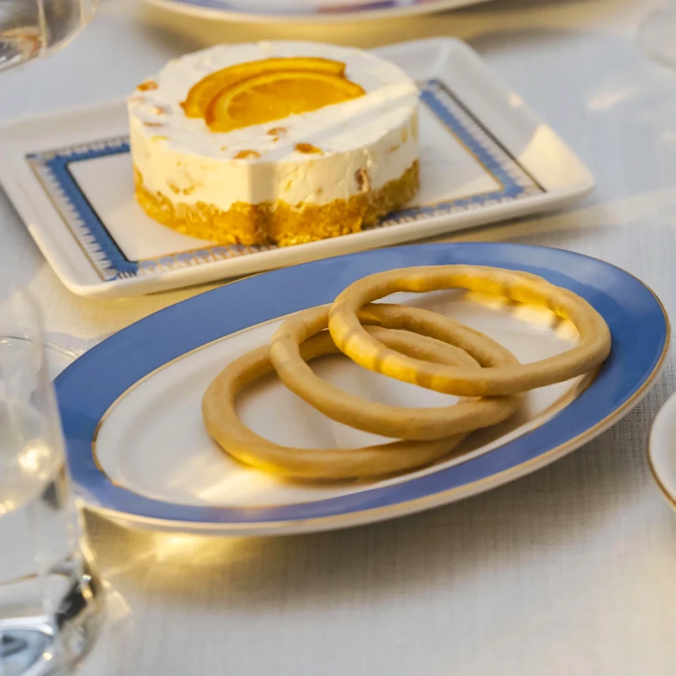 Giselle Mavi Gold Kayık Tabak 20x11 cm - 3