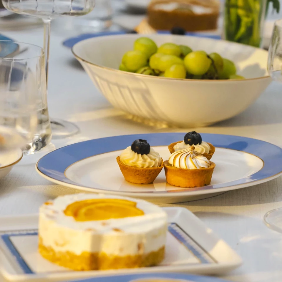 Giselle Mavi Gold Kayık Tabak 25x14 cm - 5