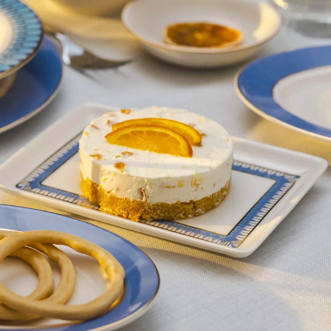 Giselle Mavi Gold Sunum Tabağı 13x18 cm - 2