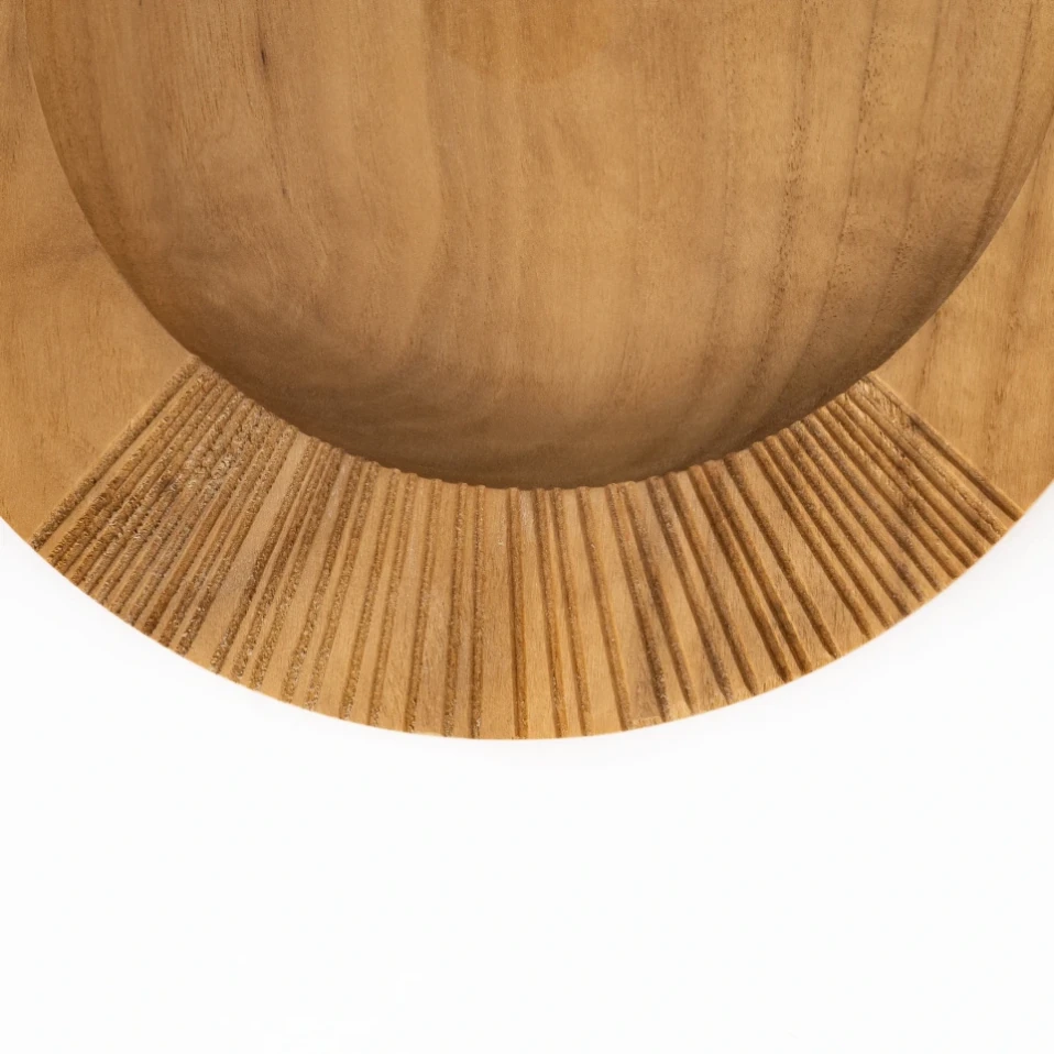 Lyla Ceviz Ahşap Dekoratif Tabak 25x25x2.5 cm - 3