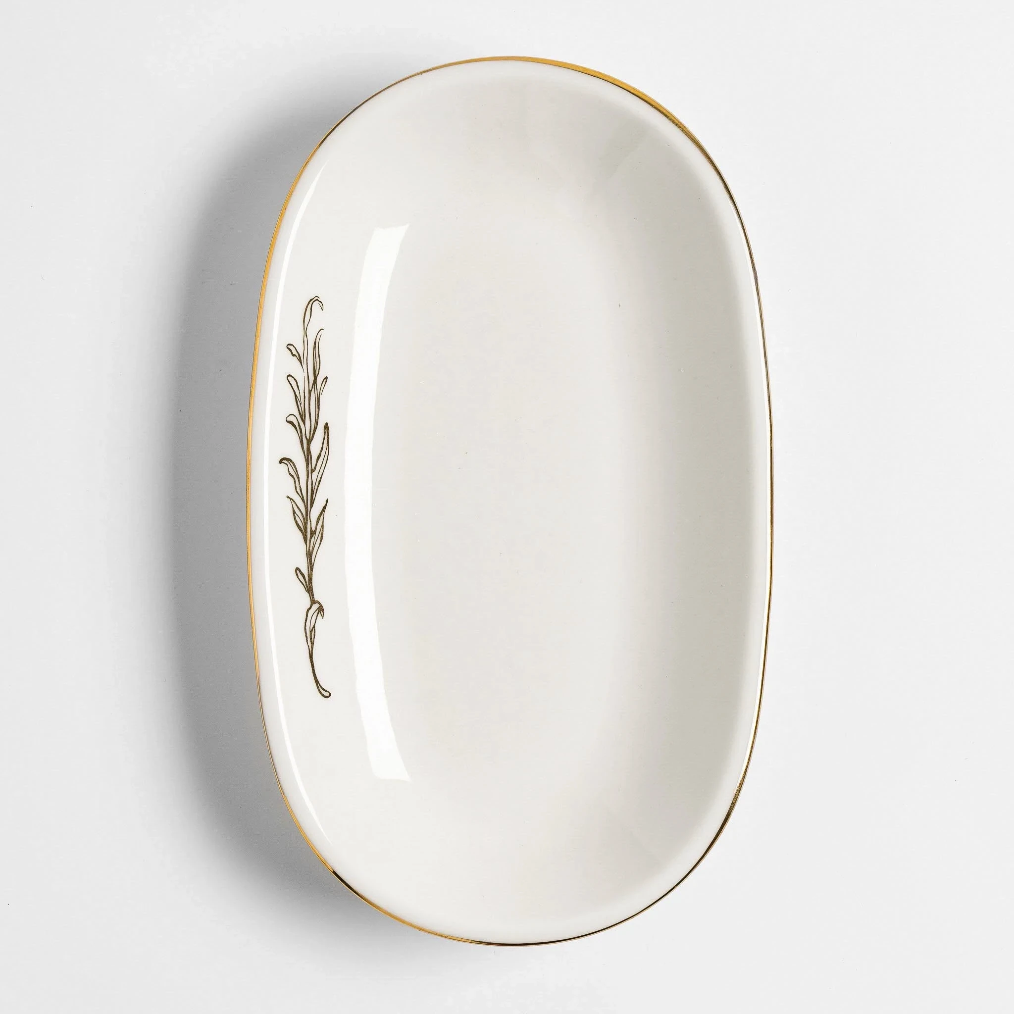 Lyra Gold Kayık Tabak 24x14 cm - Qua Home