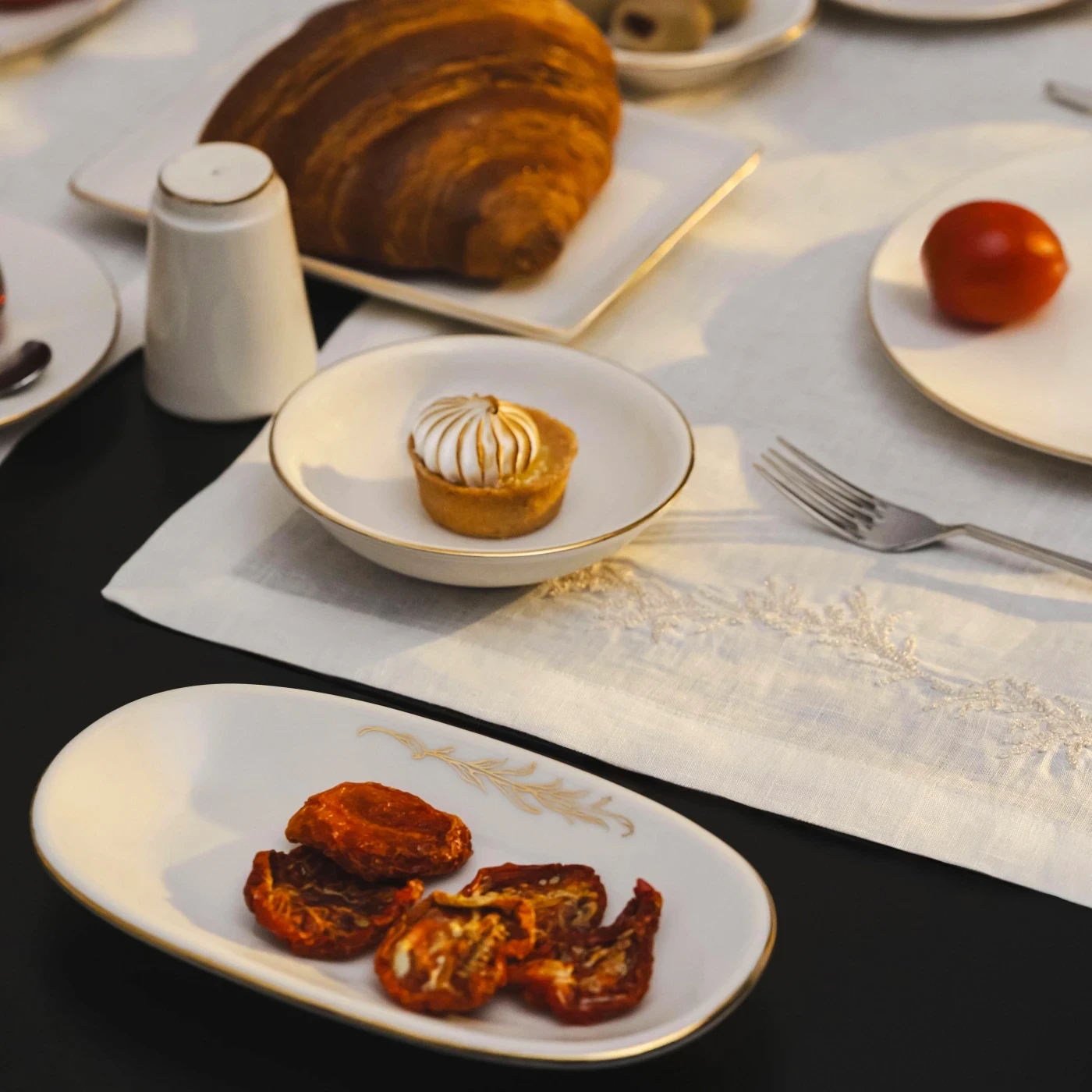 Lyra Gold Kayık Tabak 24x14 cm - 2