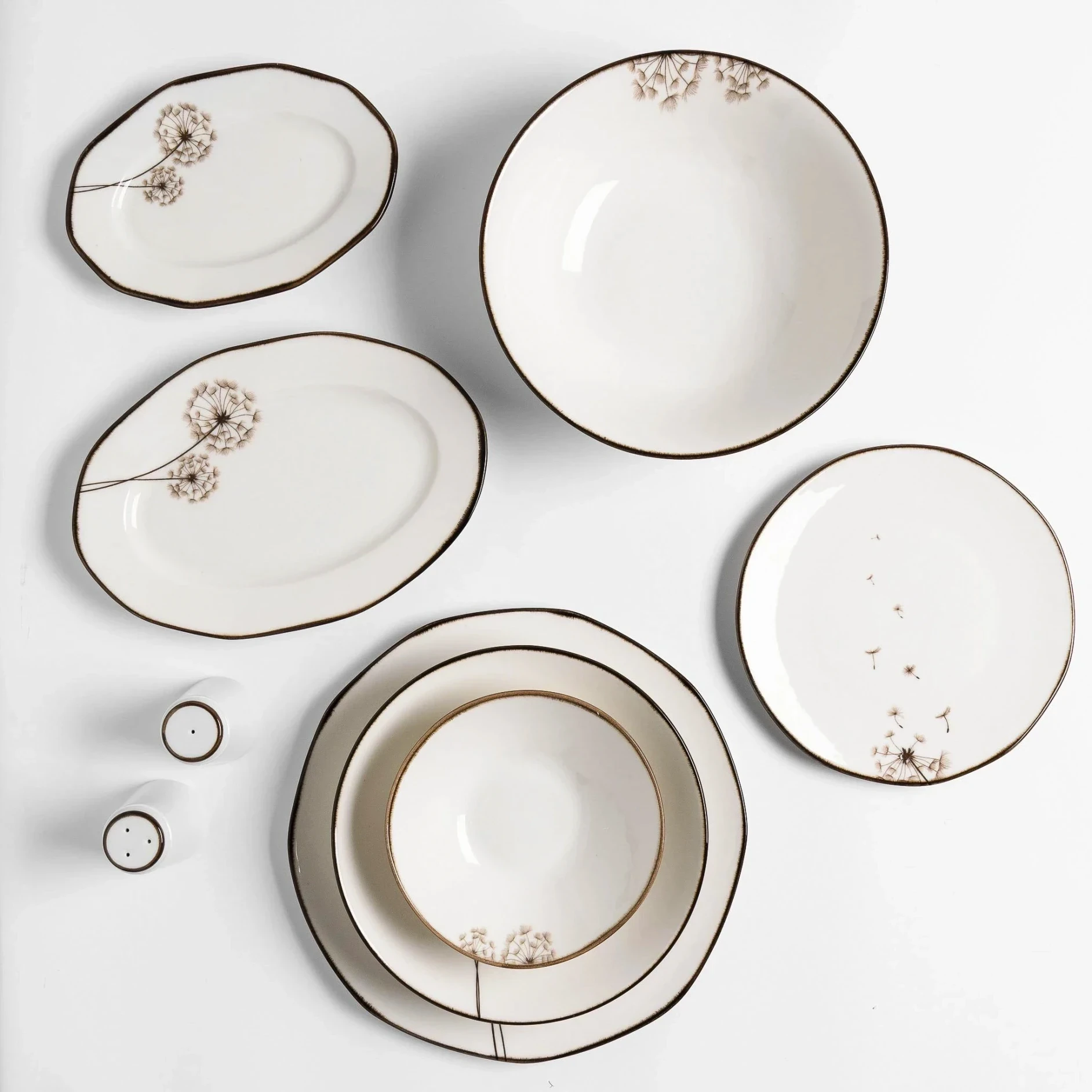 Nash Desenli Kayık Tabak 25 cm - 3