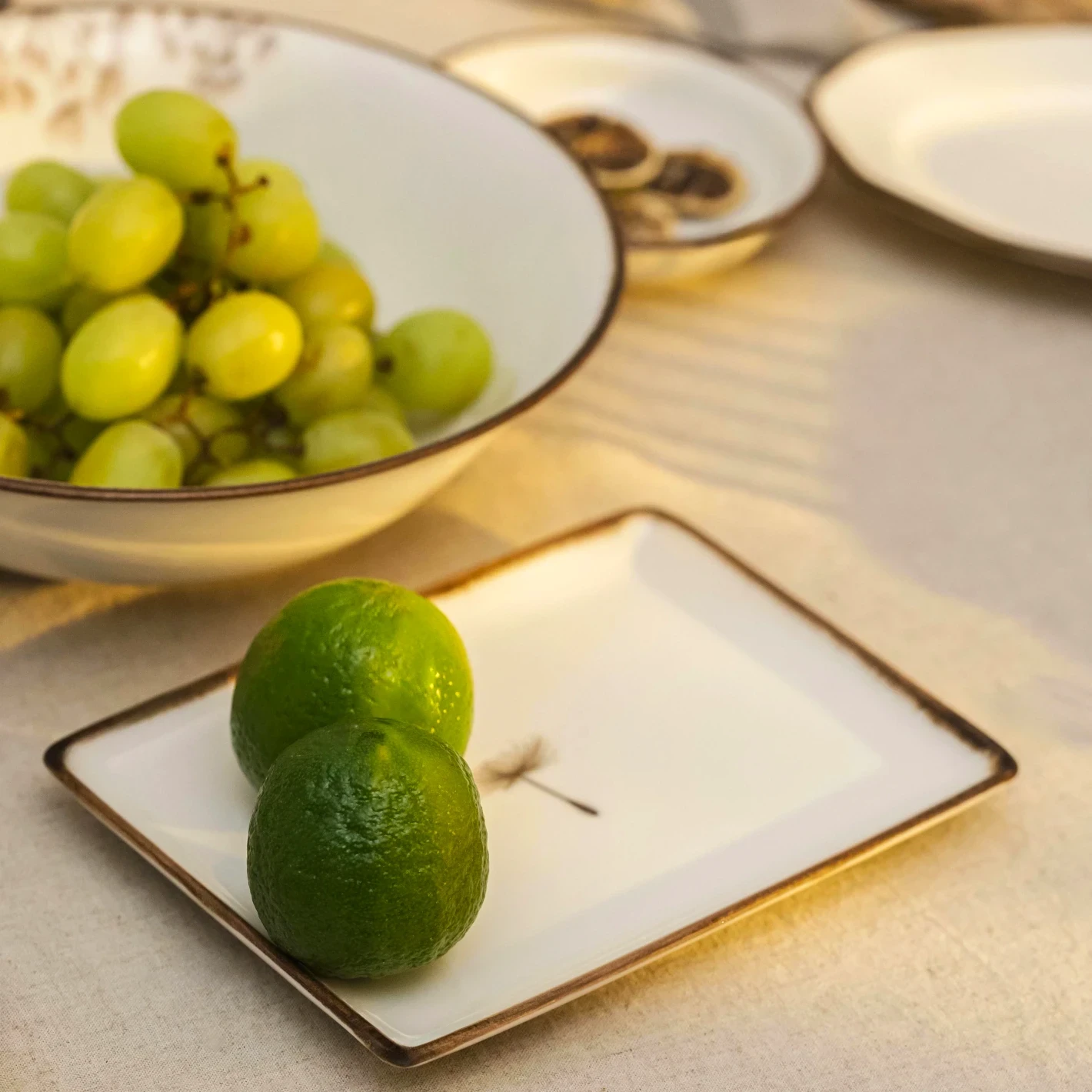 Nash Desenli Sunum Tabağı 13x18 cm - 2