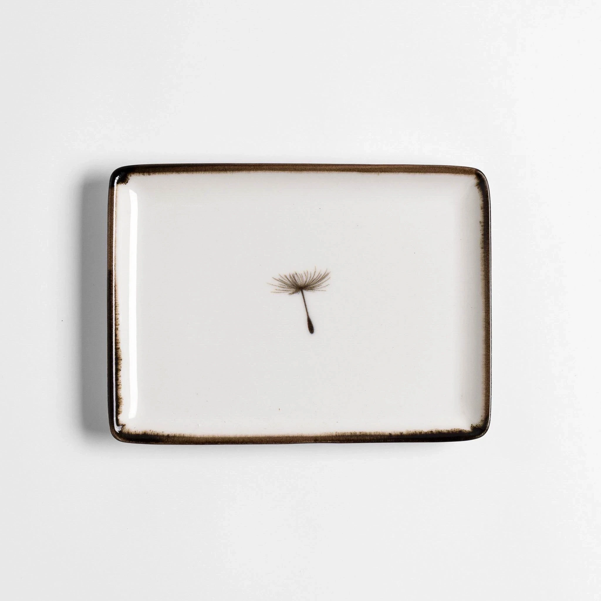 Nash Desenli Sunum Tabağı 13x18 cm - Qua Home