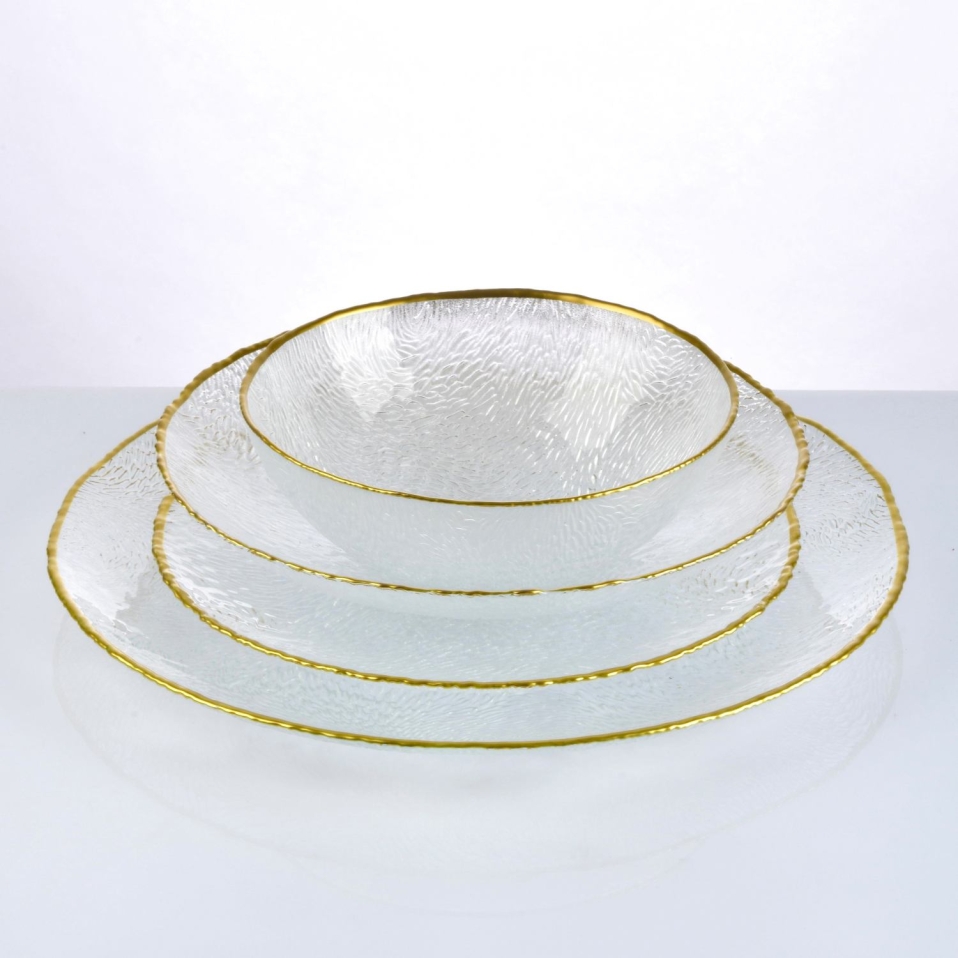 Neva Gold Detaylı Çukur Tabak 20,4 cm - 2