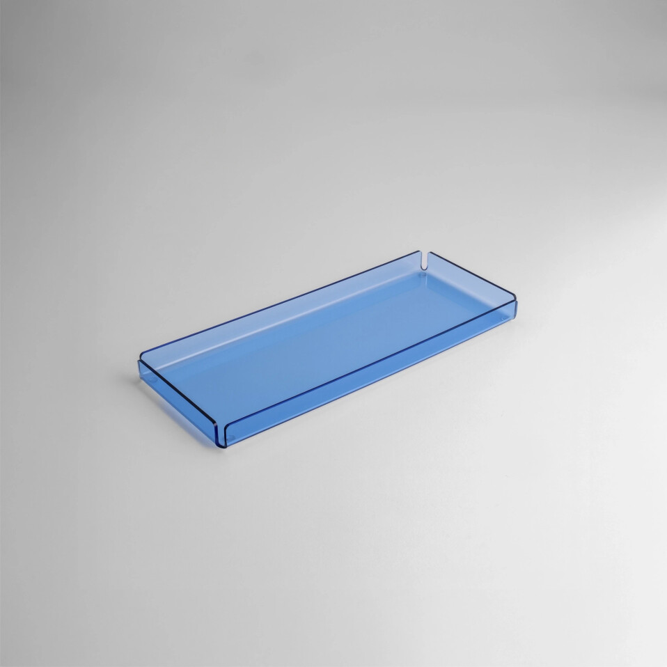 Esbo Pleksi Tepsi Mavi 30x14 cm - Qua Home