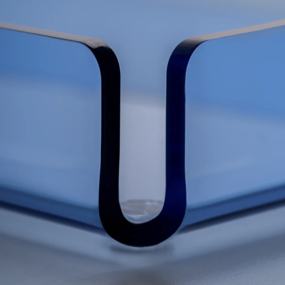 Esbo Pleksi Tepsi Mavi 40x17 cm - 2