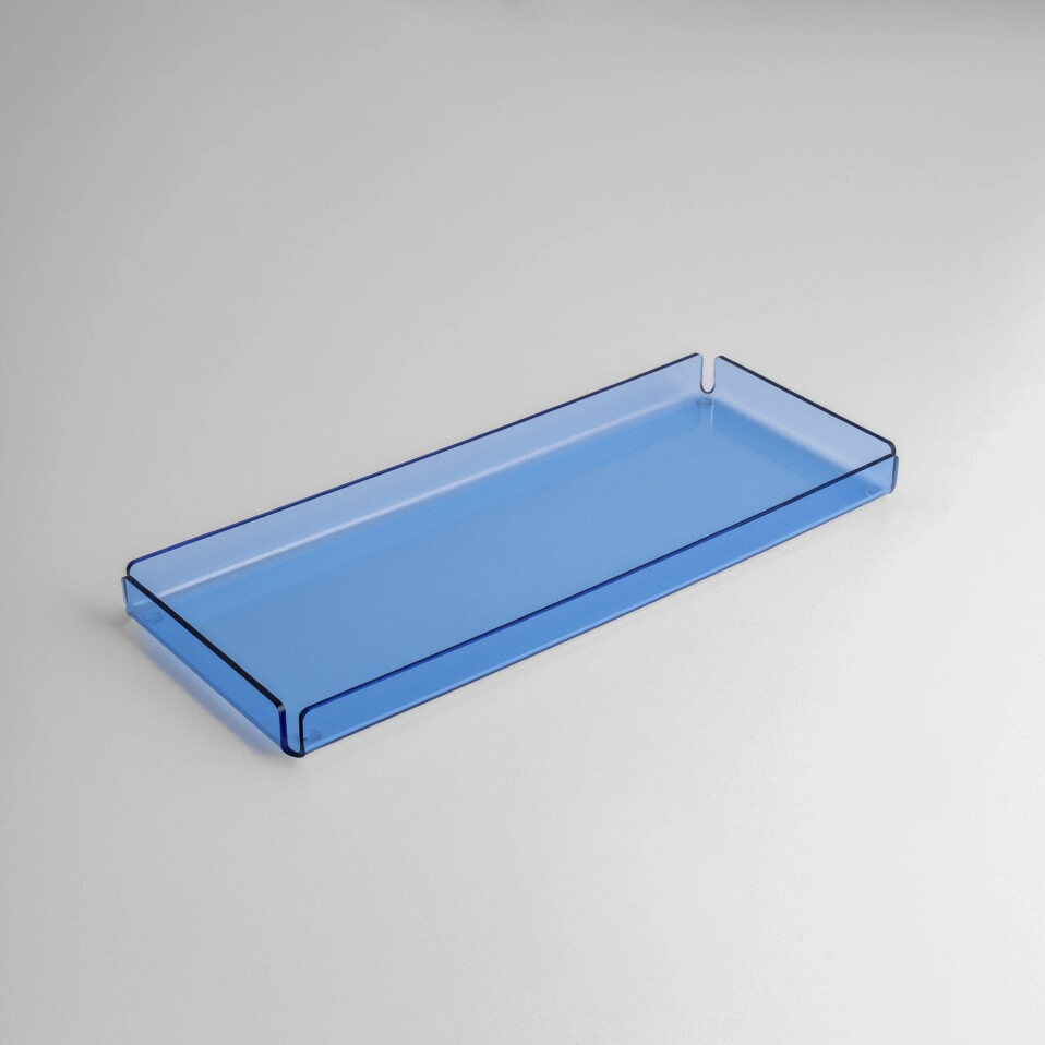 Esbo Pleksi Tepsi Mavi 40x17 cm - Qua Home