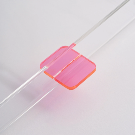 Manta Renkli Kulp Detaylı Pleksi Tepsi 40x17 cm - 2