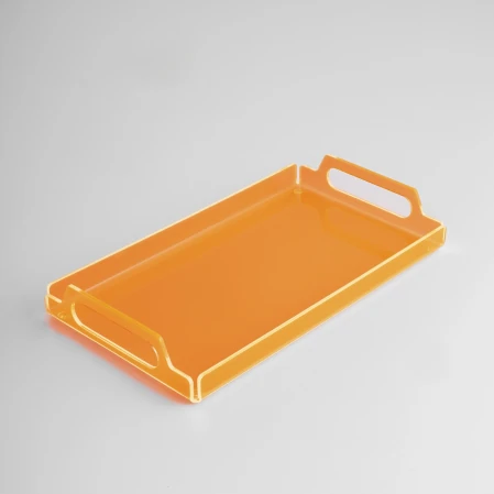 Vasa Neon Pleksi Tepsi Turuncu 35x20 cm - 1