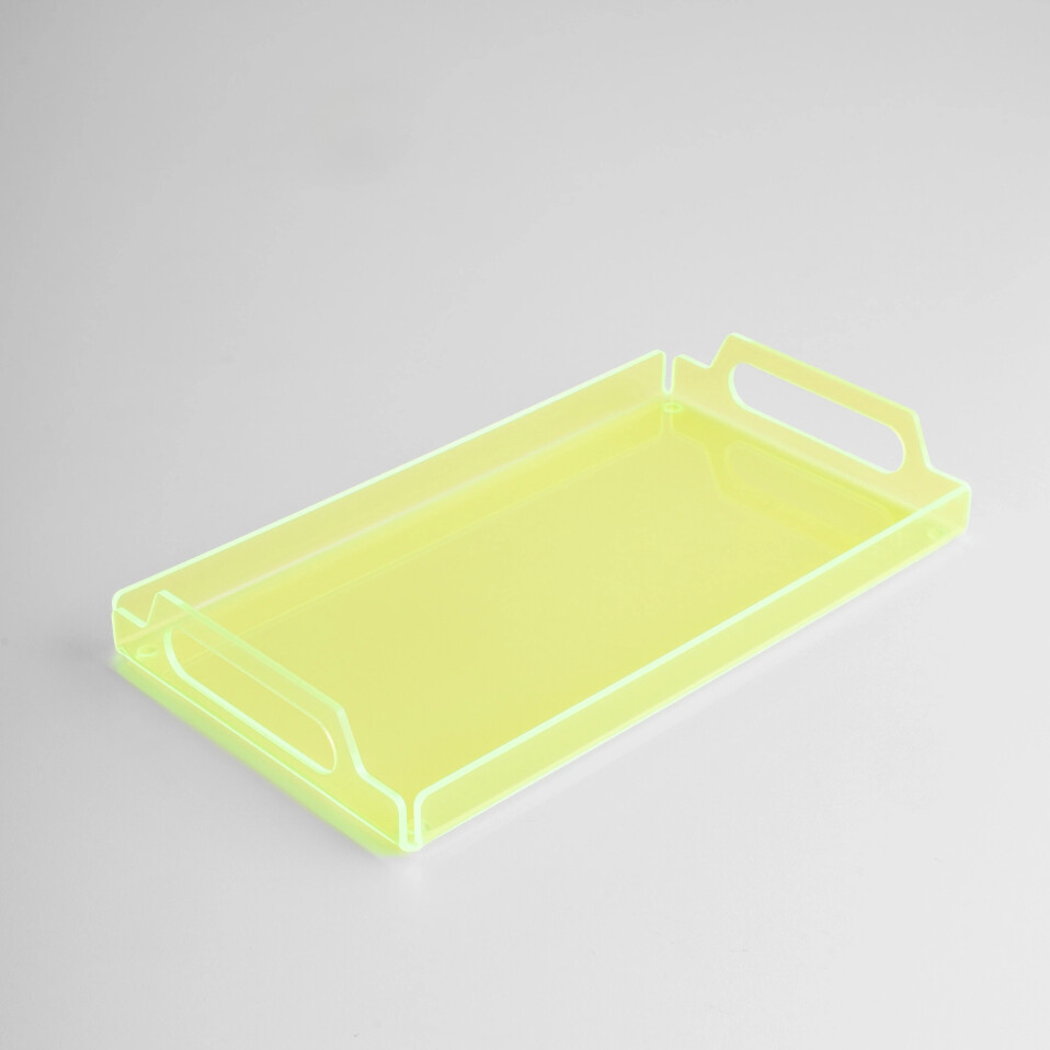 Vasa Neon Pleksi Tepsi Yeşil 35x20 cm - 1