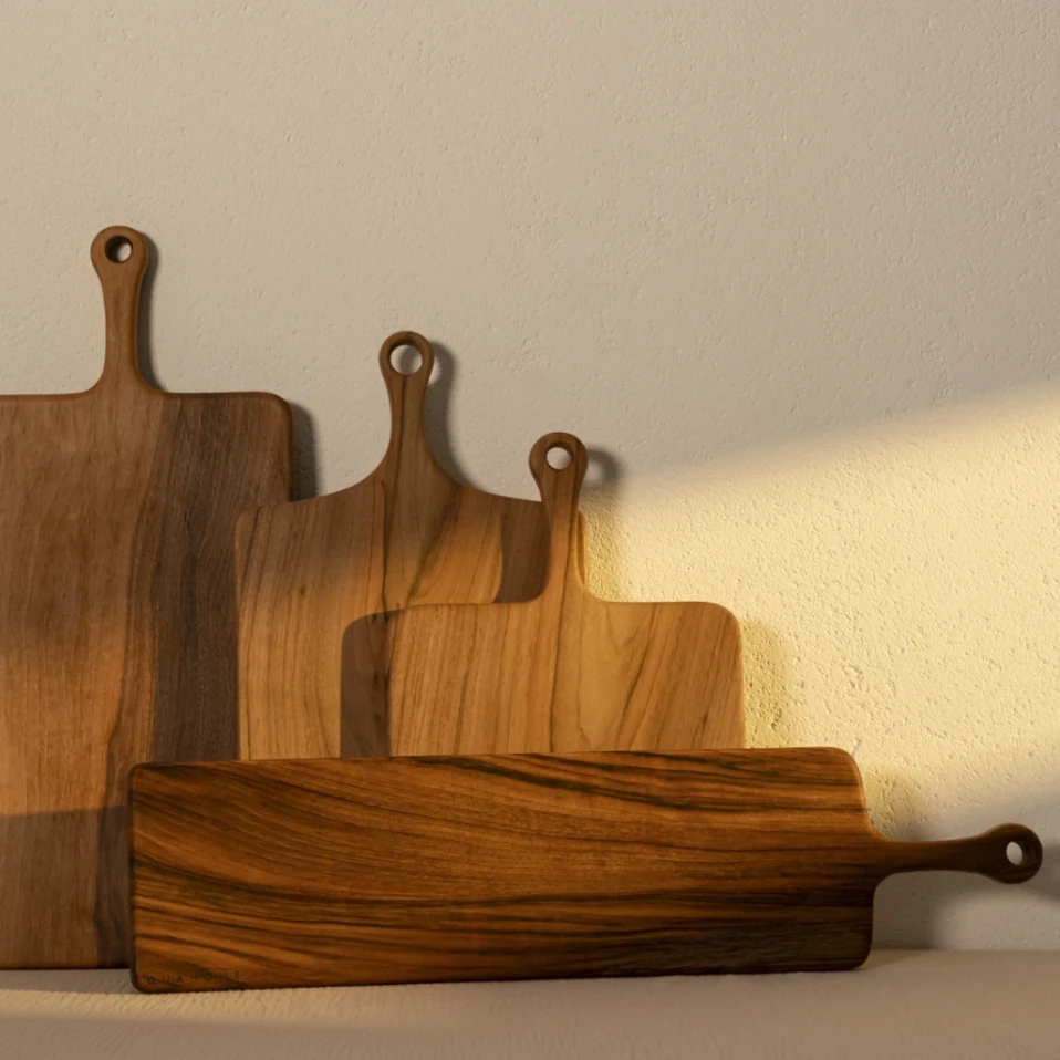 Ira Ceviz Ahşap Kesme & Sunum Tahtası 62x15x1.8 cm - 5