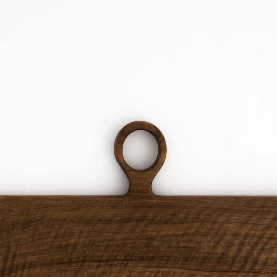 Rox Ceviz Ahşap Kesme & Sunum Tahtası 50x21x1.8 cm - 2