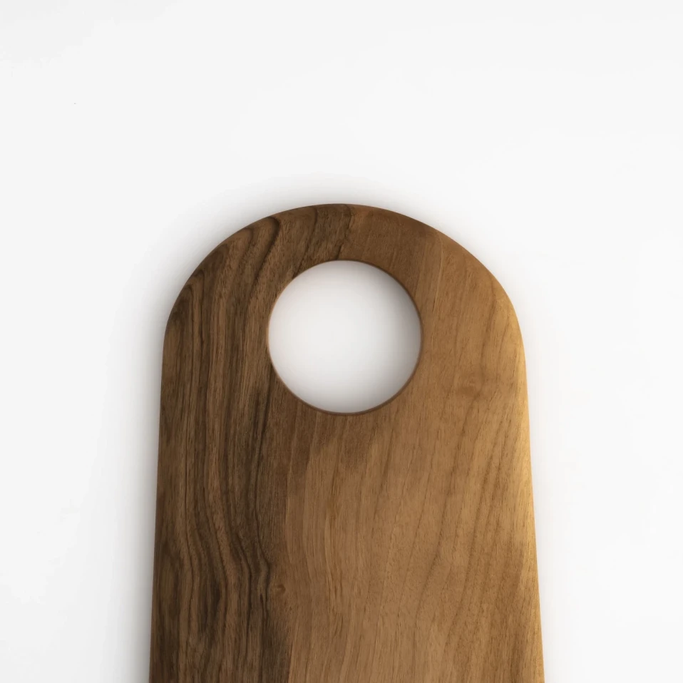 Vivi Ceviz Ahşap Kesme & Sunum Tahtası 60x21,5x1.8 cm - 2