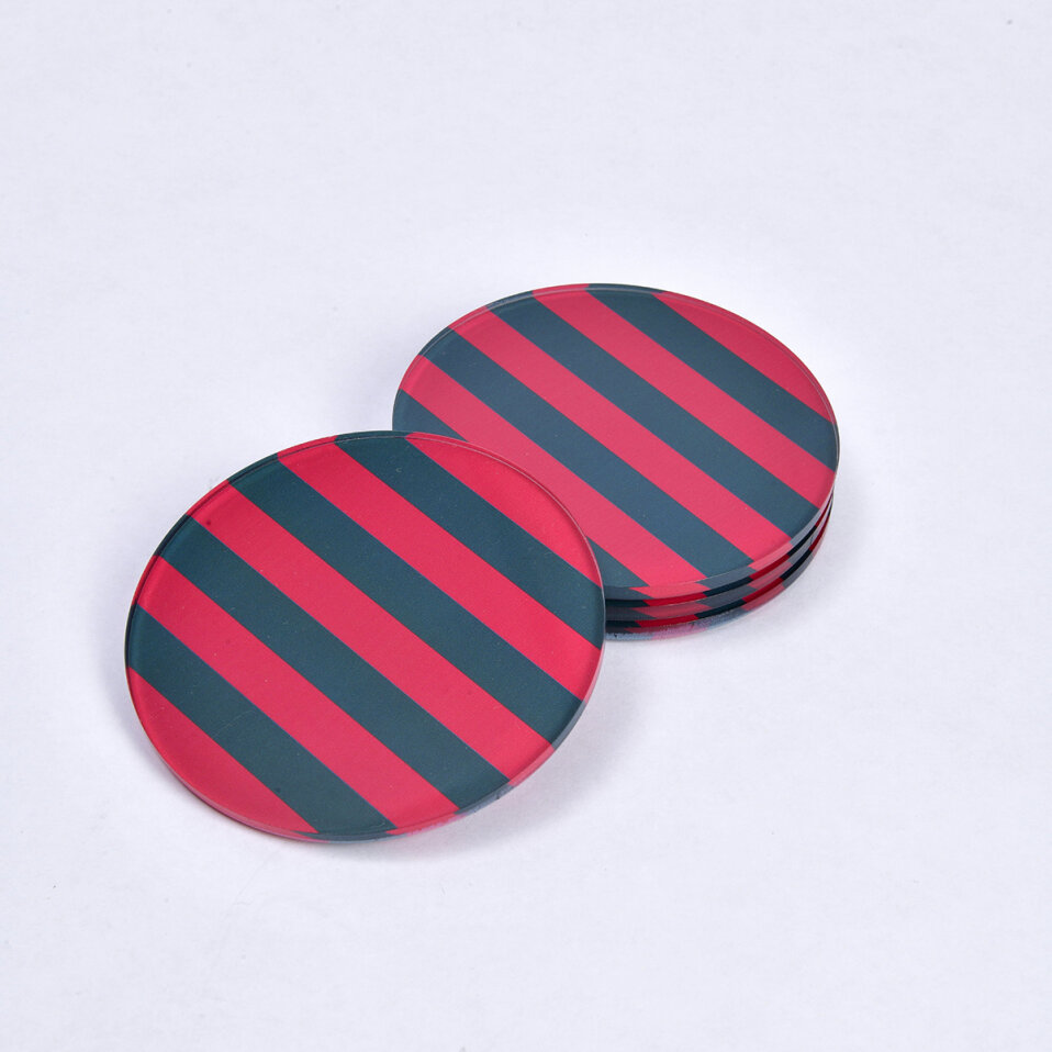 Velora Yılbaşı Bardak Altlığı Yuvarlak 4' Lü - 1