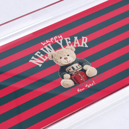 Velora Yılbaşı Tepsi Çizgili 40x17 Cm - 2