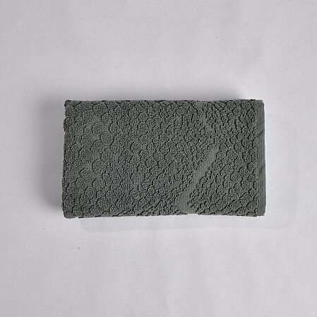 Velune %100 Pamuk 4’lü El Havlusu Antrasit Ekru Kutu 30x50 cm - 6