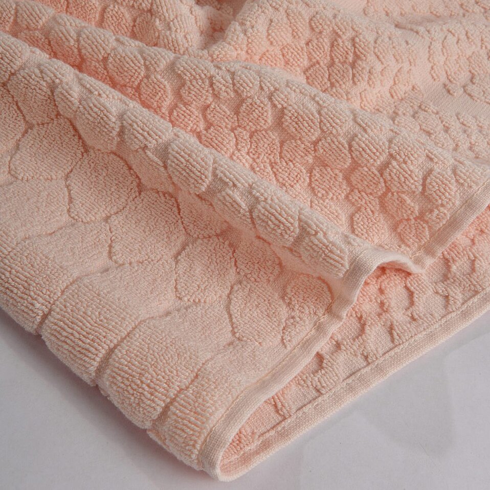 Velune %100 Pamuk 4'lü El Havlusu Pembe Bej Kutu 30x50 Cm - 4