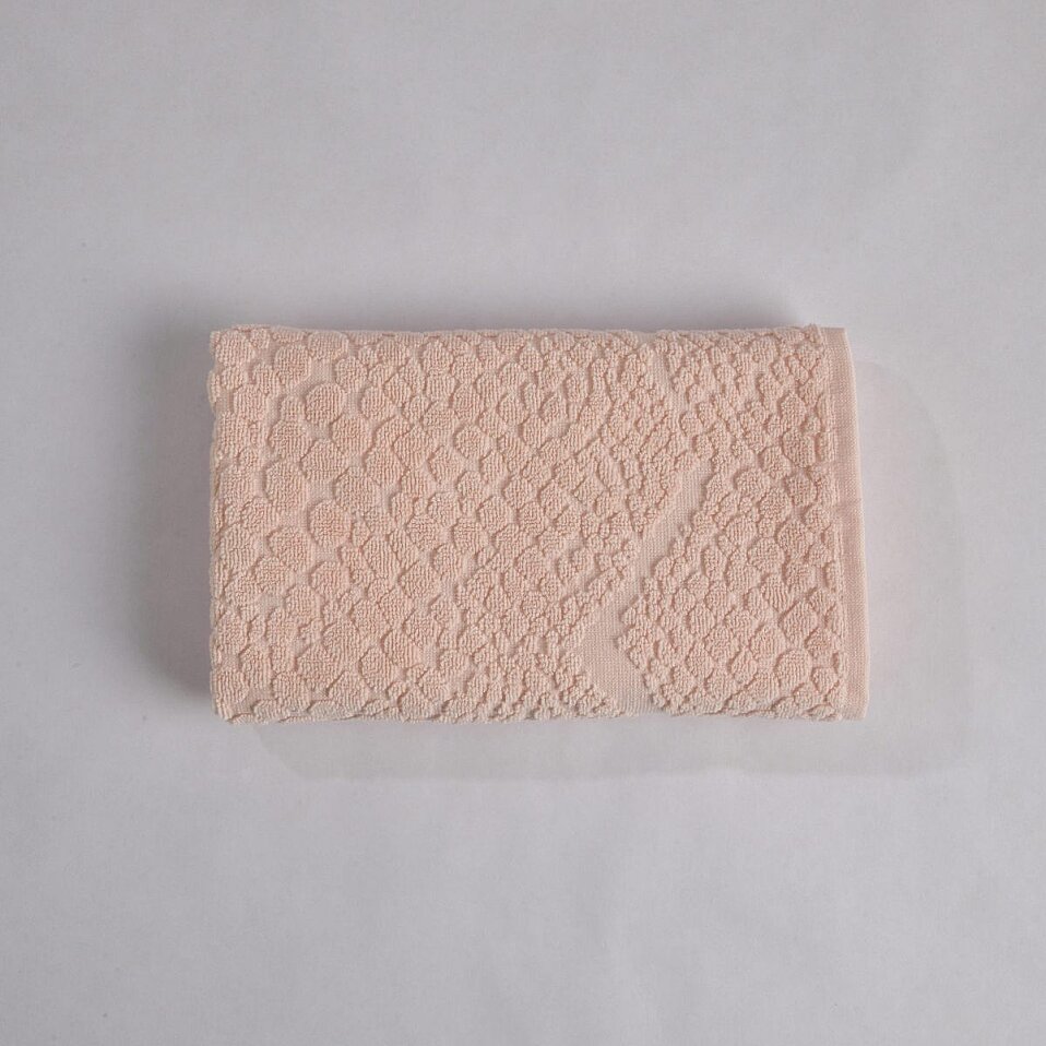 Velune %100 Pamuk 2'li Yüz Havlusu Pembe Bej Kutu 50x80 Cm - 2