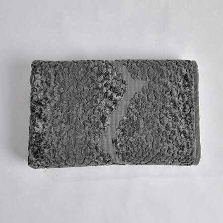 Velune Pamuk Banyo Havlusu Antrasit 90x150 Cm - Qua Home