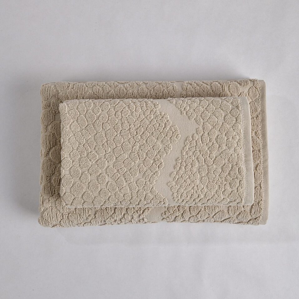 Velune Pamuk Banyo Havlusu Bej 90x150 Cm - 6