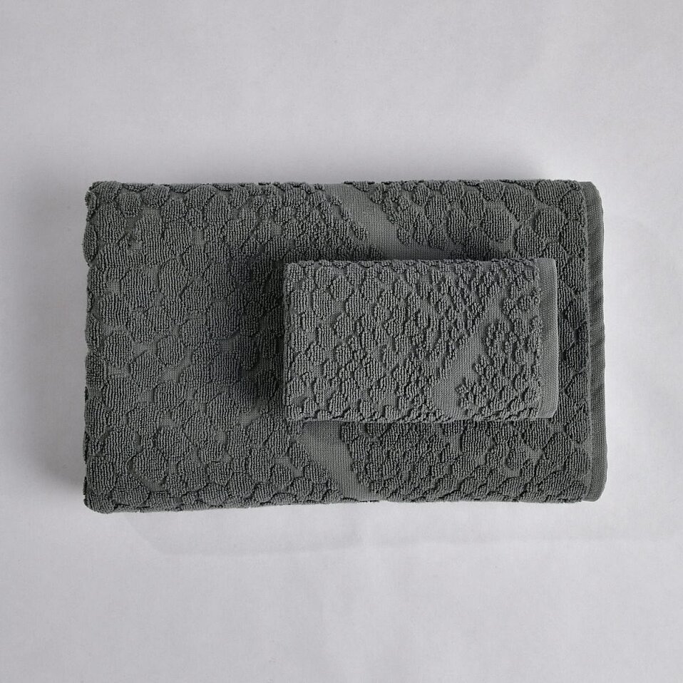 Velune Pamuk El Havlusu Antrasit 30x50 Cm - 2