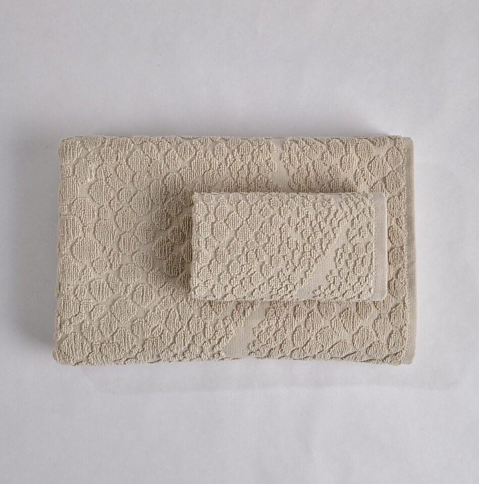 Velune Pamuk El Havlusu Bej 30x50 Cm - 3