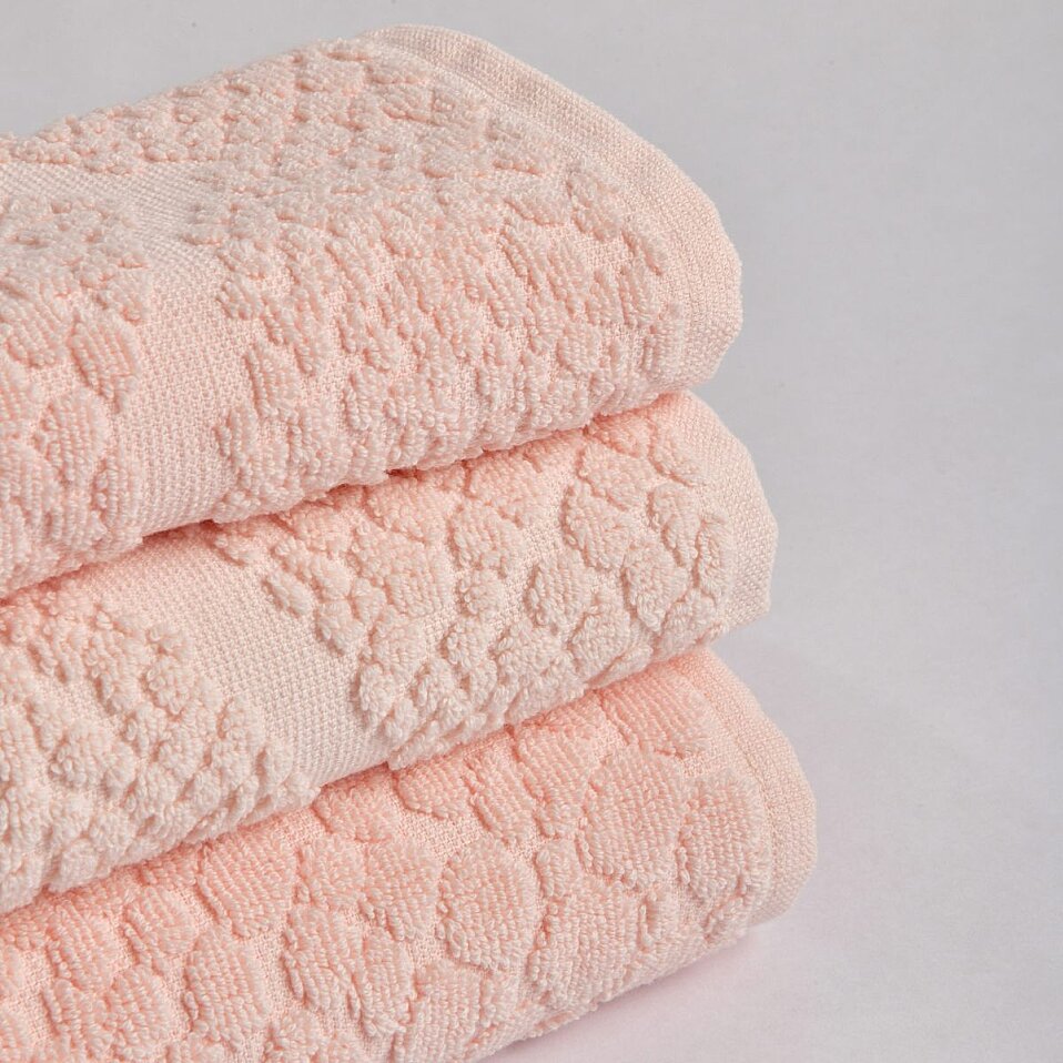 Velune Pamuk El Havlusu Pembe 30x50 Cm - 3
