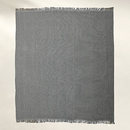 Curly Çift Kişilik Battaniye Siyah Gri 200x220 cm - 5