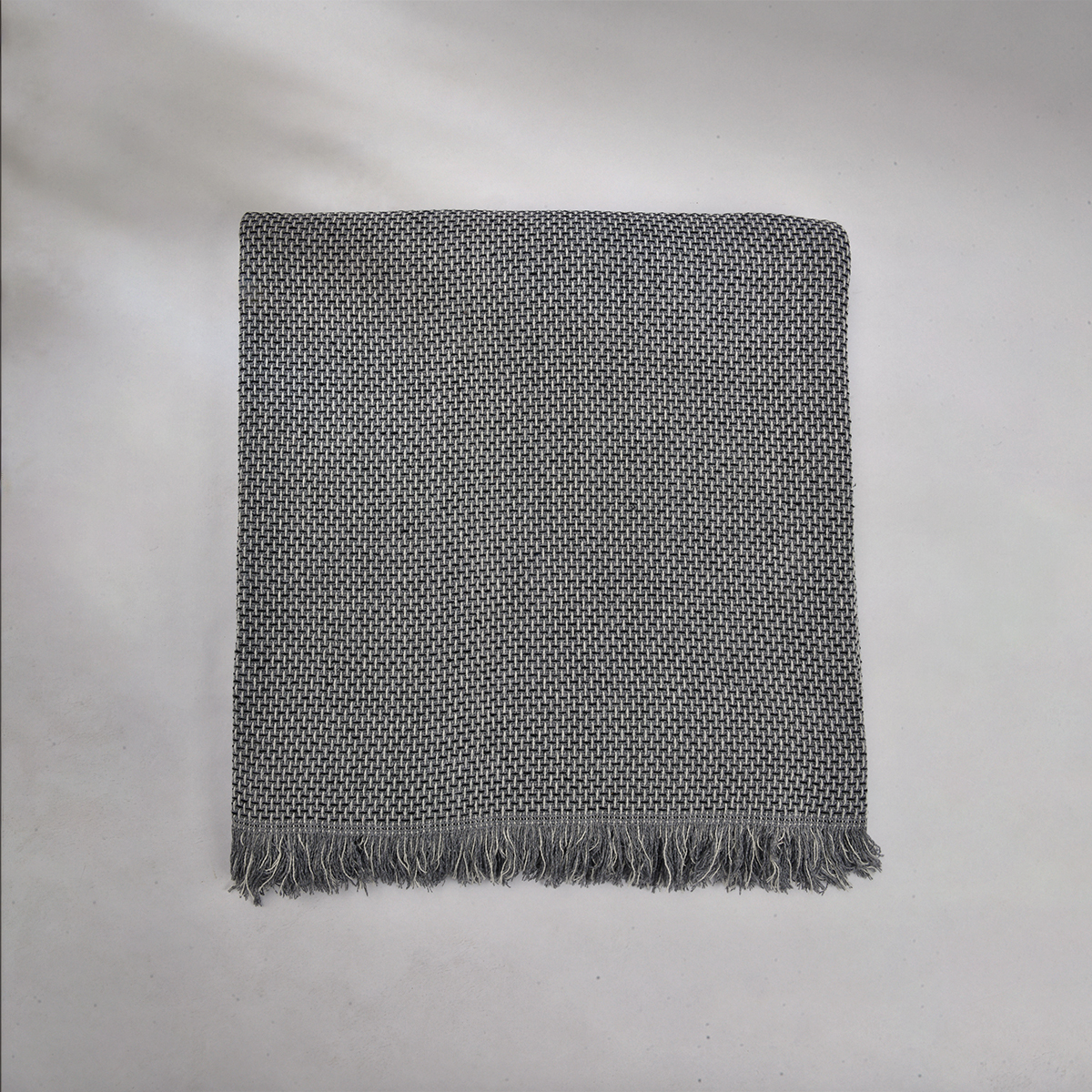 Curly Çift Kişilik Battaniye Siyah Gri 200x220 cm - 6