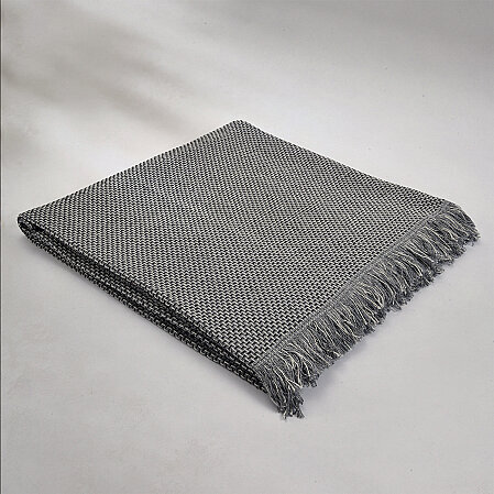 Curly Çift Kişilik Battaniye Siyah Gri 200x220 cm - 7