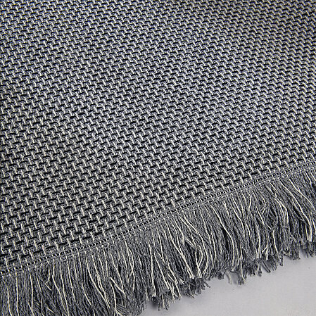 Curly Çift Kişilik Battaniye Siyah Gri 200x220 cm - 8