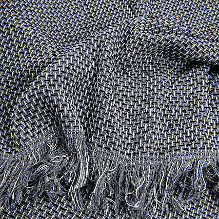 Curly Çift Kişilik Battaniye Siyah Gri 200x220 cm - 9