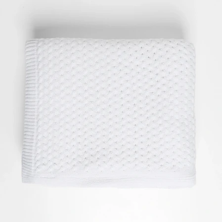 Novah Triko Çift Kişilik Battaniye Beyaz 200x220 cm - 3