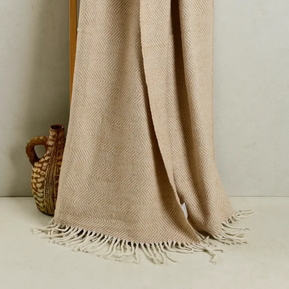 Moe Tek Kişilik Battaniye Bej 150x200 cm - 3