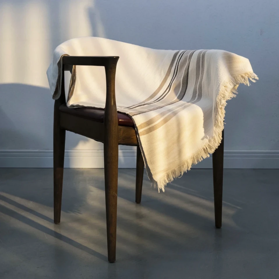 Mantis Pamuklu Tv Battaniyesi Bej Vizon 130x170 cm - Qua Home