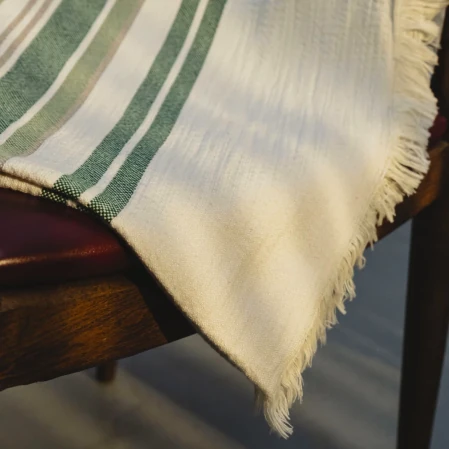 Mantis Pamuklu Tv Battaniyesi Bej Yeşil 130x170 cm - 4