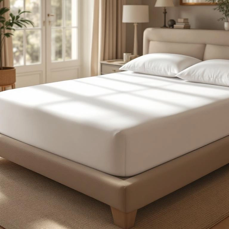 Soho 200 TC Pamuk Perkal Çift Kişilik Çarşaf Beyaz - 1