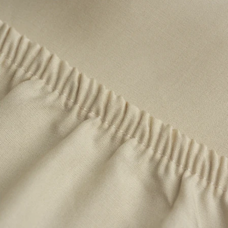 Soho 200 TC Pamuk Perkal Çift Kişilik Lastikli Çarşaf Bej - 2
