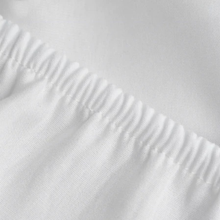 Soho 200 TC Pamuk Perkal Çift Kişilik Lastikli Çarşaf Beyaz - 2