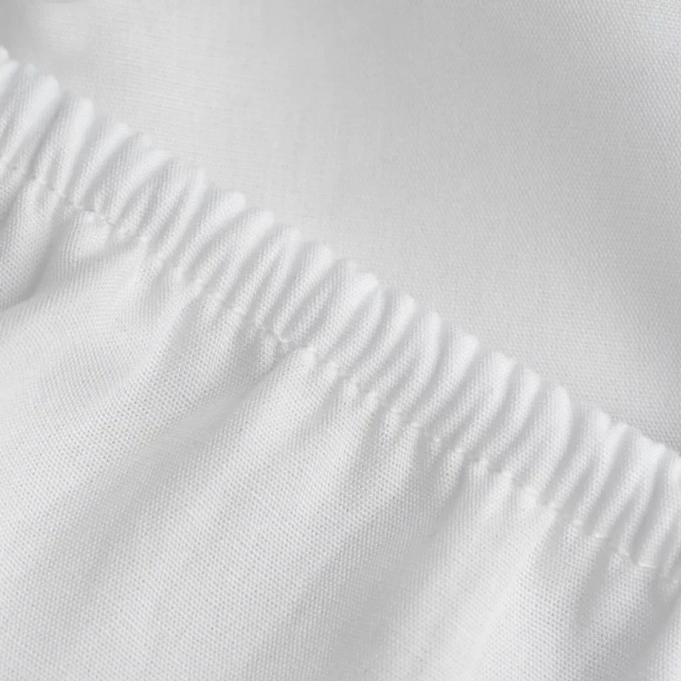 Soho 200 TC Pamuk Perkal Çift Kişilik Lastikli Çarşaf Beyaz - 2